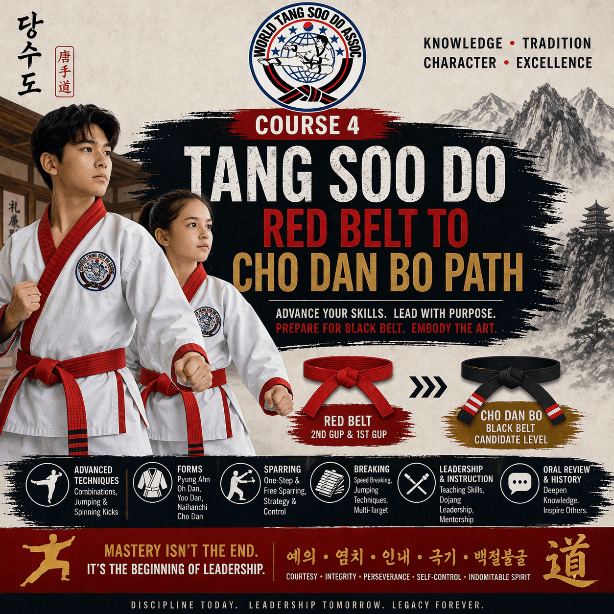 Red Belt to Cho Dan Bo
